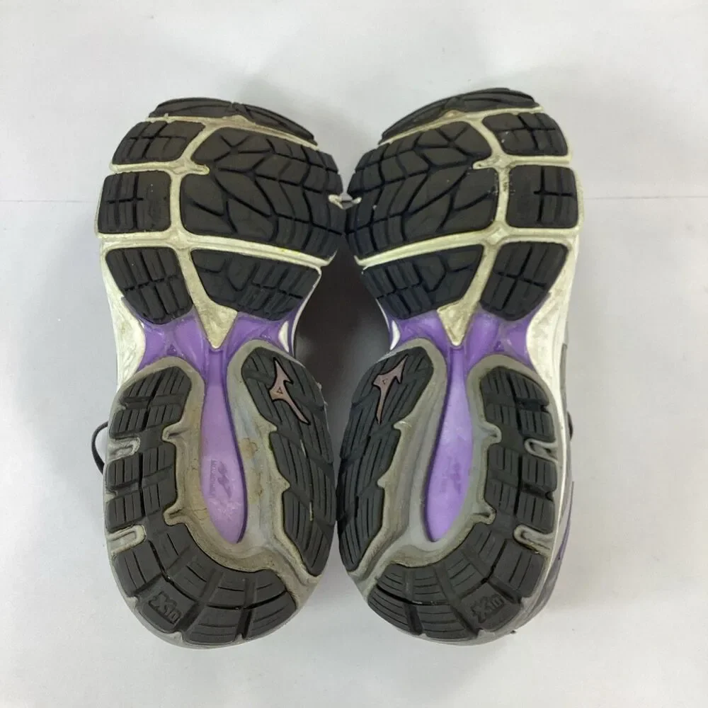 Mizuno Wave Inspire 16 Sneaker Shoes Womens Size 8.5 Gray Purple